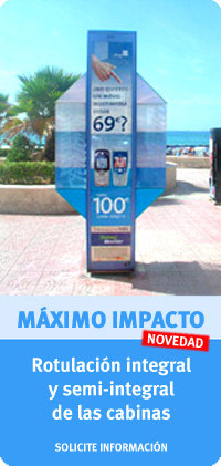 Publicidad en cabinas telefonicas: publicidad integral