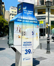 Publicidad en cabinas telefonicas